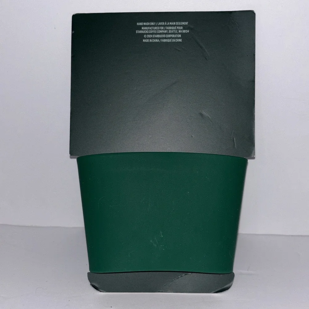 Starbucks Silicone Cup Sleeve With Stopper Reuseble Fits 16 oz Tumbler New